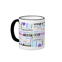 Stress-relief Calm & Relaxing Typography mug