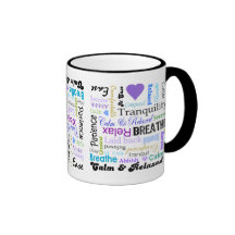 Stress-relief Calm & Relaxing Typography mug