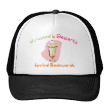Stressed is Desserts Spelled Backwards Mesh Hats