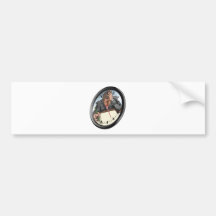 Stressed man clock concept bumper stickers