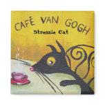Stressie Cat Refrigerator Magnets