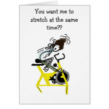 Stretch and Cycle Greeting Cards
