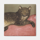 Stretched Cat on Sofa - by Theophile Steinlen Magnets