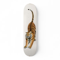 Stretching Bengal Tiger Skateboard