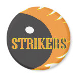 Strikers Orange Fridge Magnet