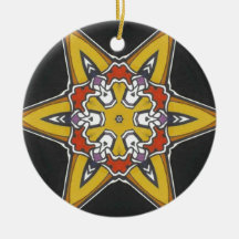 STRIKING NEW STAR IN RETRO COLOR SCHEME ORNAMENTS