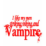 Striking Viking and Vampire t-shirts