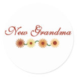 String of Flowers New Grandma Sticker