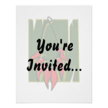 string of red peppers green back invitations