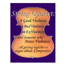 String Quartet definition Postcard