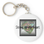 String up my heart film frame keychains