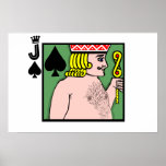 Strip Poker Jack of Spades Posters