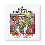 Strip_poker_king_zazzle magnets