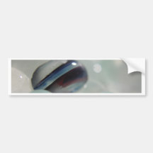 Stripe Candy Sea Glass Bumper Stickers