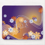 stripe floral design mousepads