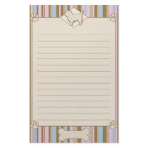 Striped Affenpinscher Stationery
