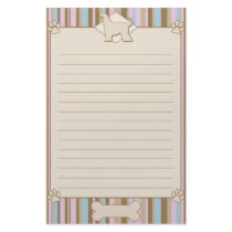 Striped Afghan Hound Stationery