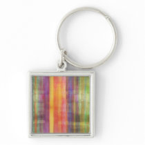 Striped Art Pattern Keychain