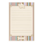 Striped Bearded Collie Stationery