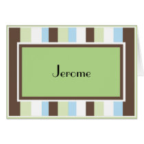 Striped card