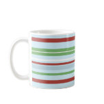 Striped Christmas Holiday Mugs