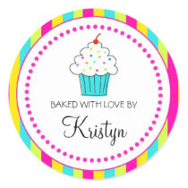 Striped Cupcake labels, From the Kitchen Of...