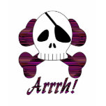 Striped Diamond 01 Arrrh Pirate Skull Shirt