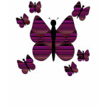Striped Diamond 01 Butterflies Shirt