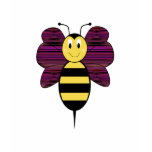 Striped Diamond 01 Smiling Bumble Bee Shirt