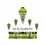 Striped Diamond 04 Scream For Ice Cream t-shirts