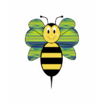 Striped Diamond 05 Smiling Bumble Bee Shirt