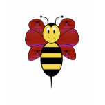 Striped Diamond 06 Smiling Bumble Bee Shirt