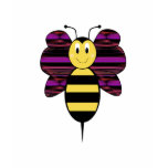 Striped Diamond 09 Smiling Bumble Bee Shirt