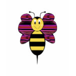 Striped Diamond 10 Smiling Bumble Bee Shirt