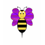 Striped Diamond 11 Smiling Bumble Bee Shirt