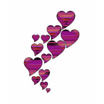 Striped Diamond 12 Hearts Shirt