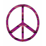 Striped Diamond 12 Peace Sign Shirt
