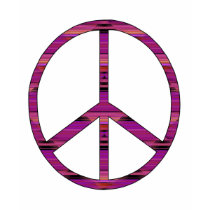 Striped Diamond 12 Peace Sign Shirt