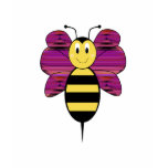 Striped Diamond 12 Smiling Bumble Bee Shirt