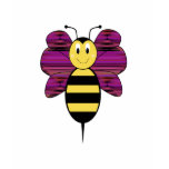 Striped Diamond 13 Smiling Bumble Bee Shirt