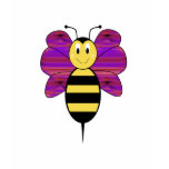 Striped Diamond 15 Smiling Bumble Bee Shirt