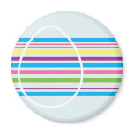 Striped Easter Egg magnets