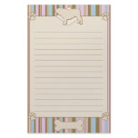 Striped English Bulldog Stationery