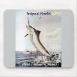 Striped Marlin mousepads