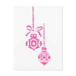 Striped Ornaments - Postcard