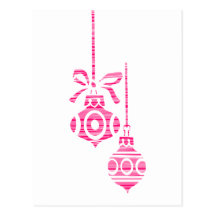 Striped Ornaments - Postcard