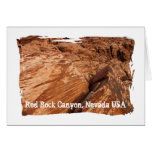 Striped Red Rocks; Nevada Souvenir Card