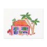 Striped Roof House Postcard