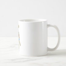 Striped Sock Monkey Coffee Mugs