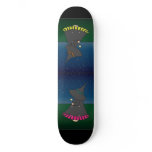Striped Witchy Wendy Magic Girl's Skateboard